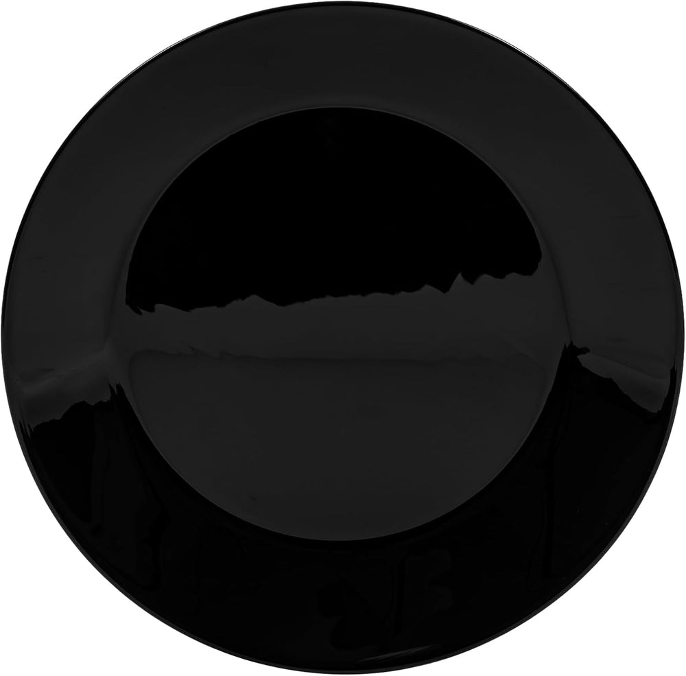 Set de veselă pentru 6 persoane - 18 piese - Set de farfurii din sticlă opal - Set de veselă neagră - Set de bol și farfurie - Veselă modernă - Farfurii - Serviciu de masă - Set de veselă pentru 6 persoane