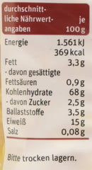 tegut... Nudle s vejcem, vývrtka, 1 x 500 g