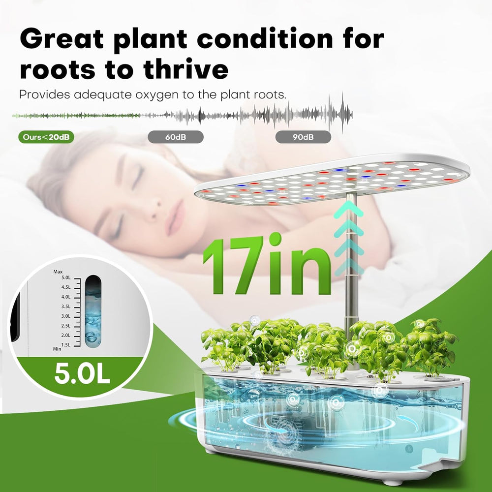 Herb Garden Hydroponic Grow System Kit s Grow Light