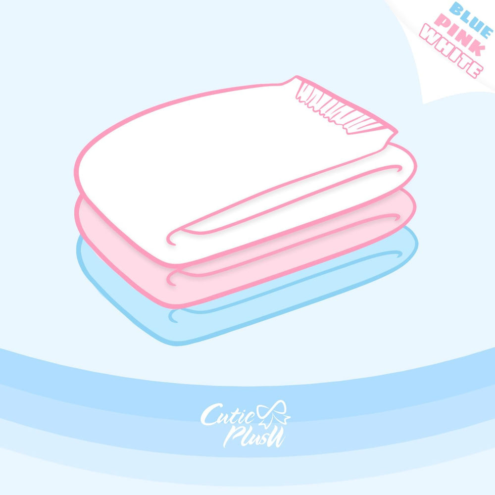 Plenky pro dospělé CutiePlusU, suchý povrch, maximální savost přes noc, jednorázová inkontinenční plenka - modrá, růžová, bílá, 3 balení (střední 71-96 cm)