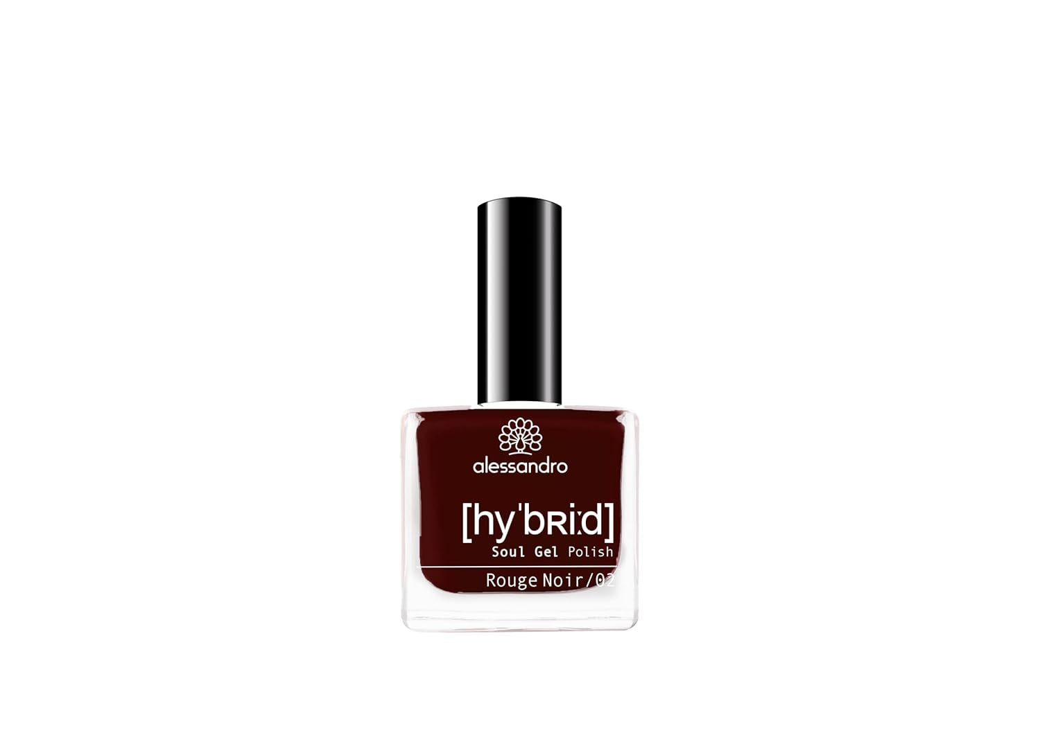 Alessandro Rouge Noir HYBRID Lak na nehty - Dark Red-Black - Perfektní nehty v pouhých 3 krocích, bez LED - vydrží až 10 dní! 8 ml