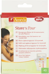 Sáčky na mateřské mléko - 40 kusů Potraviny a doplňky pro kojení Bebe Naty Shop