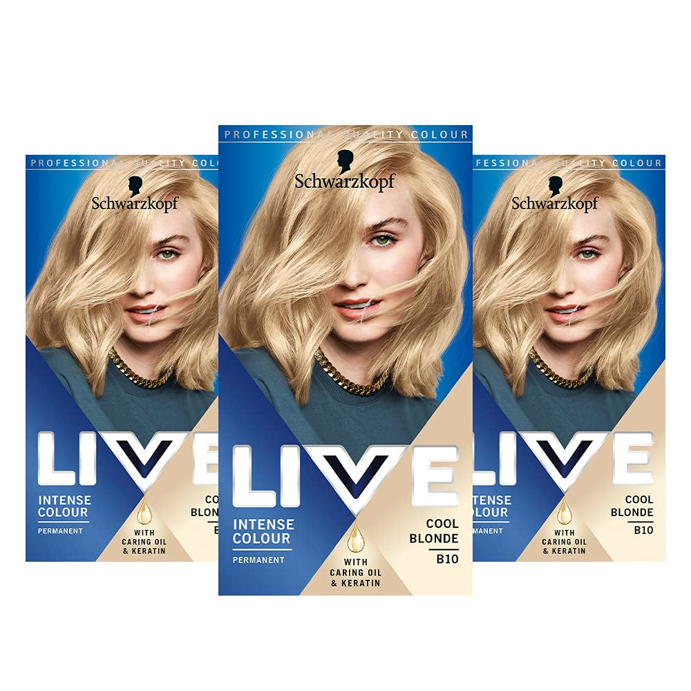 Schwarzkopf LIVE U67 Blue Mercury, 100 ml Vopsea pentru par Naty Shop Blondă cool 3 bucăți (pachet de 1)
