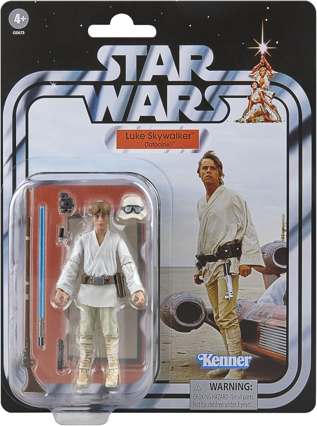 Star Wars Colecția Vintage Landspeeder & Luke Skywalker, Star Wars: O nouă speranță Figura de acțiune și vehicul, 9,5 cm Action figures Naty Shop