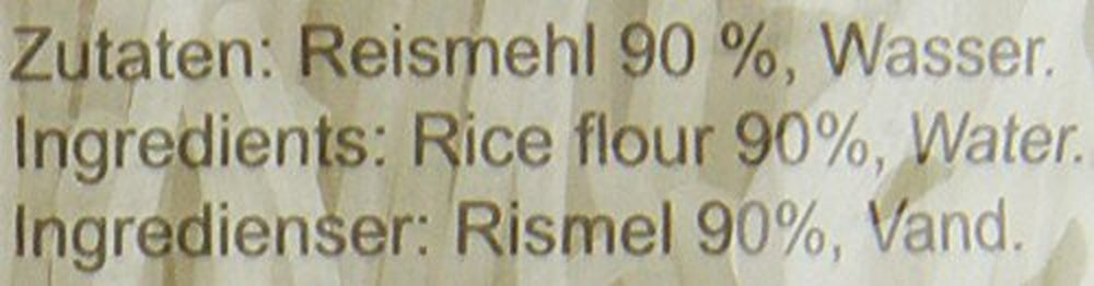 Ricefield Rýžové nudle, Vermicelli, 2 mm, Bun Gao (1 x 400 g)