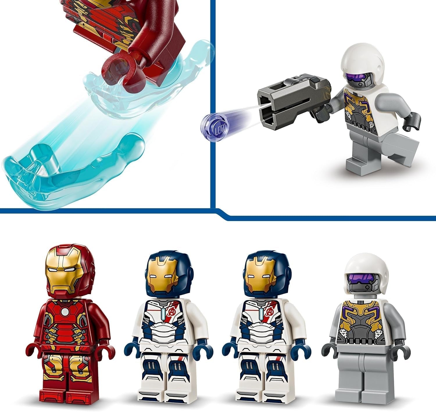 LEGO Marvel Iron Man & Iron Legion vs. Voják Hydra, Stavebnice Avengers, Kreativní herní sada pro děti a fanoušky superhrdinů, Dárek pro chlapce a dívky 6 let 76288 Stavebnice Besuche den LEGO-Store
