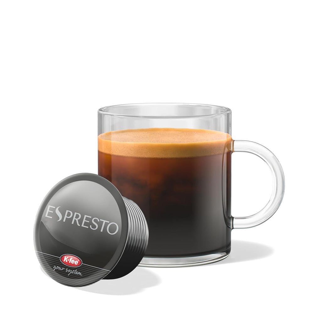 ESPRESTO Kaffeekapseln Ristretto, kompatibel mit K-fee & ALDI EXPRESSI*, vollmundig & intensiv, RFA zertifiziert, 96 Kapseln