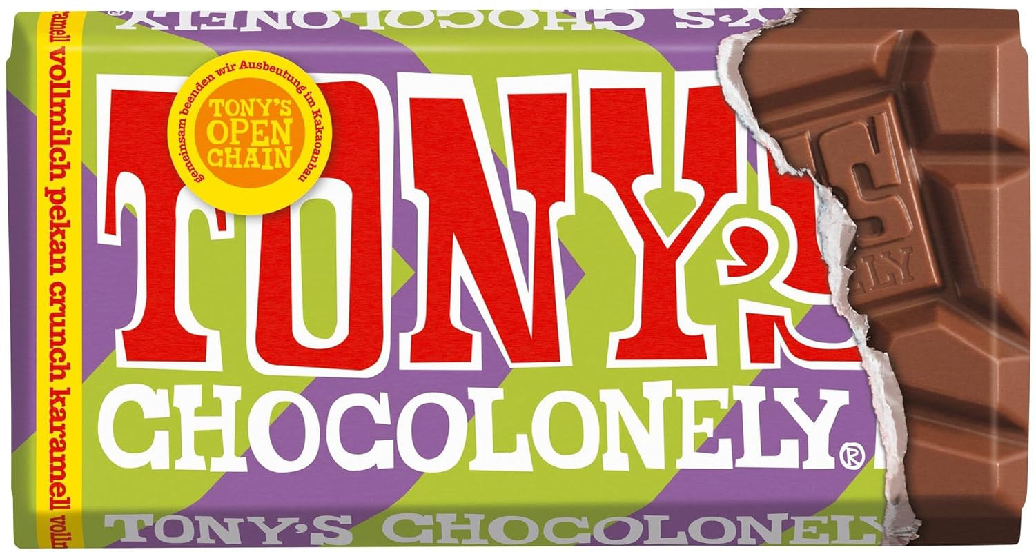 Tony's Chocolonely - Hořká čokoláda s mandlemi a mořskou solí 90g