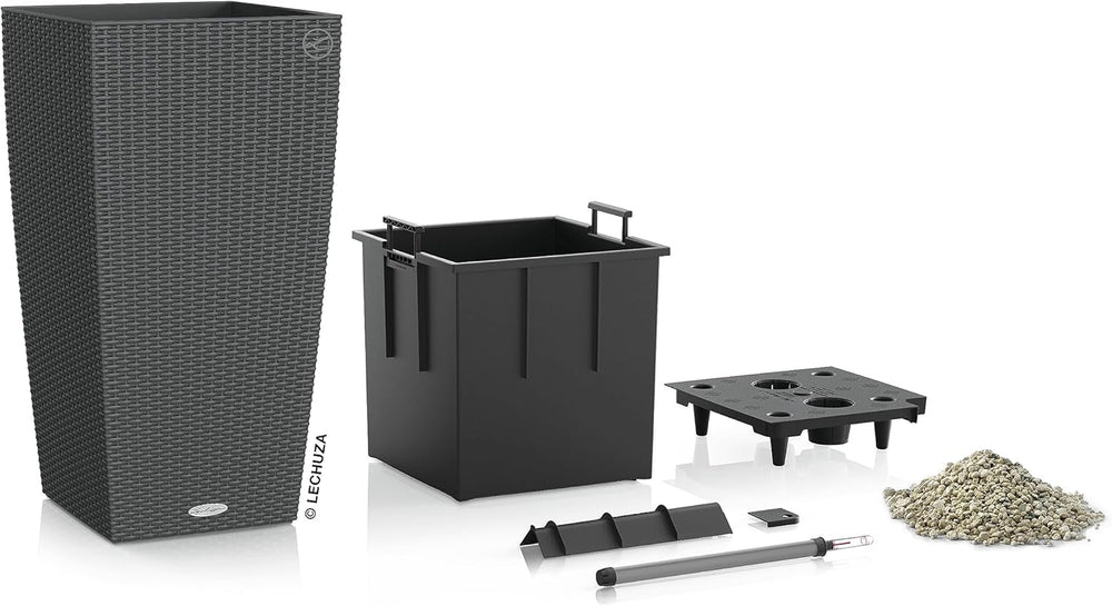 LECHUZA CUBICO Cabană 30 granit 15222