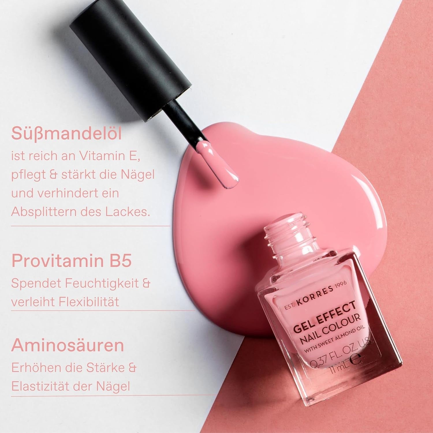 Korres sladká mandlová barva na nehty - 53, královská červená