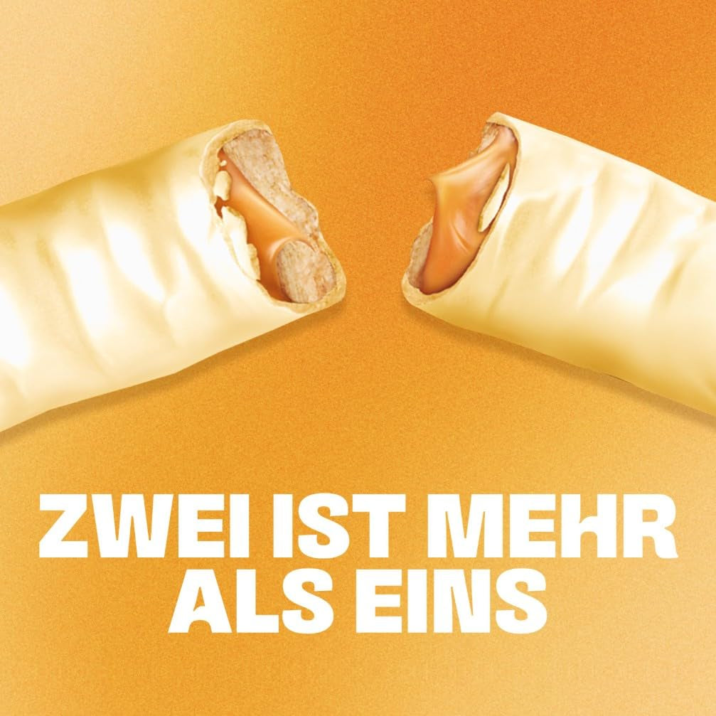 Twix bílé čokoládové tyčinky; karamel, sušenky, bílá čokoláda; více balení čokolády; 5 tyčinek (5 x 46 g)