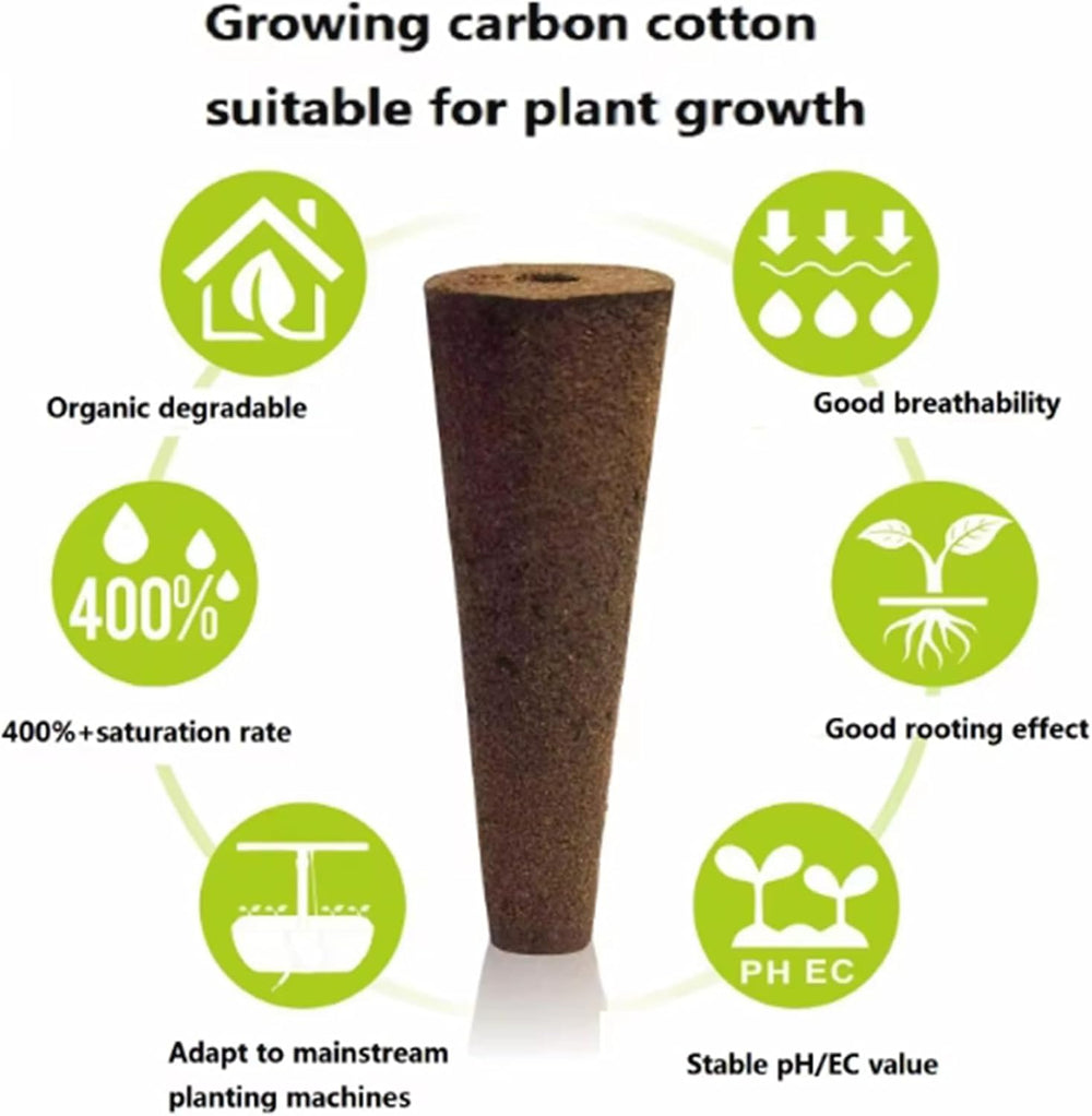50 náhradních pěstebních houbiček, trubek pro zakládání semen, hmoždinek pro pěstování kořenů, sad pro hydroponické pěstování pro systémy hydroponického pěstování, vnitřní hydroponie, zahrada