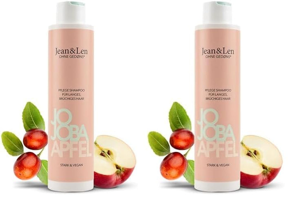 Jean & Len Care Shampoo Jojoba & Apple, hrănește părul lung și fragil, 300 ml Duș și baie Jean & Len 2 x 300 ml