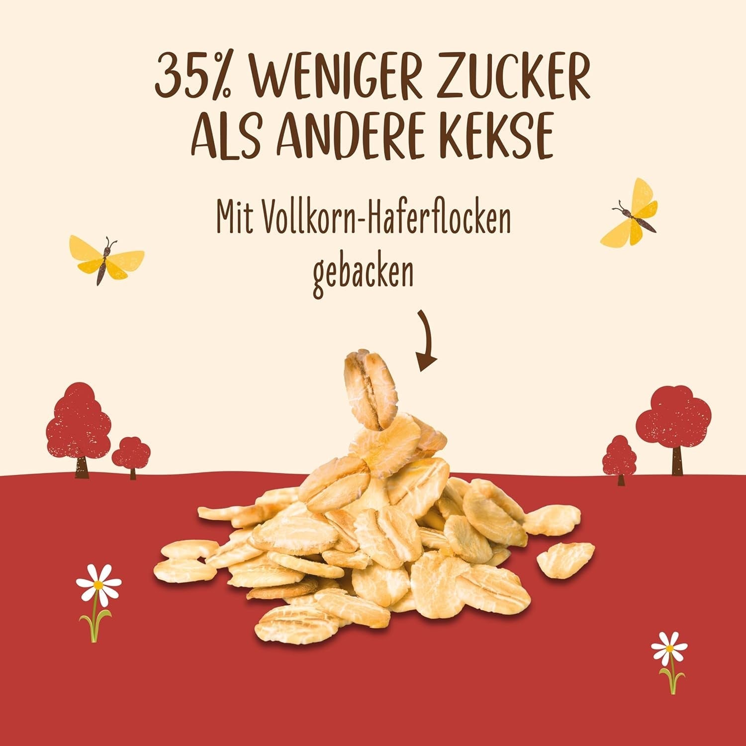 Biscuiți din ovăz organic Allos Nutri | Biscuiți crocanți din ovăz integral | Îndulciți cu miere | 6 x 130 g