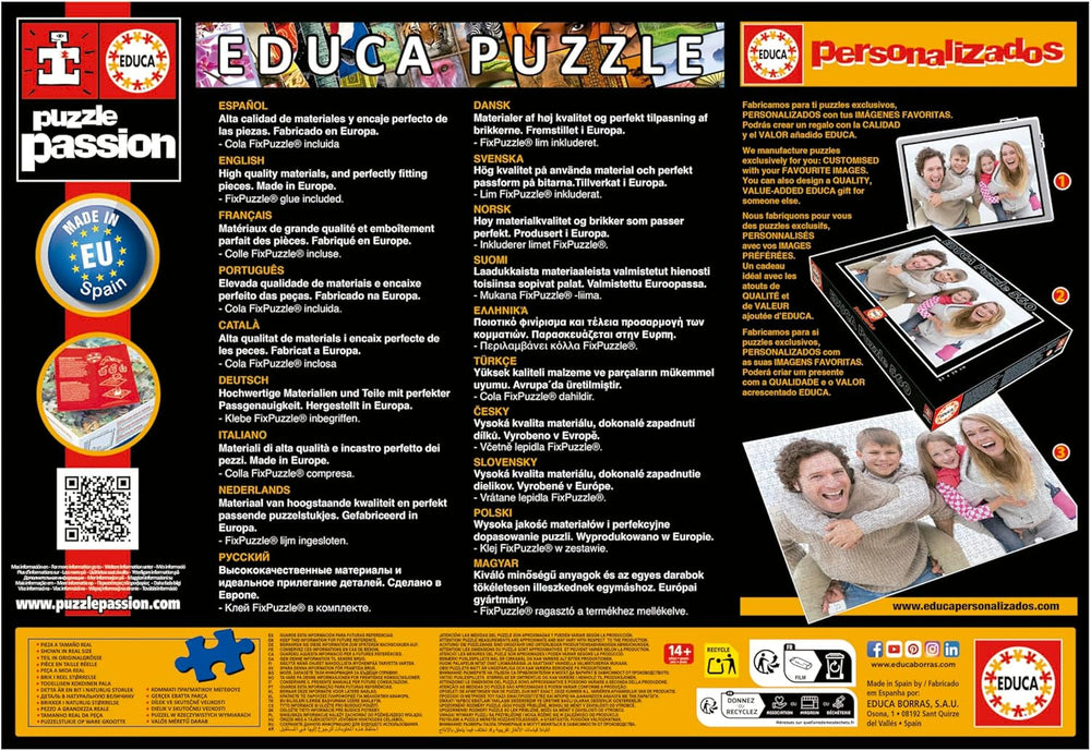 Educa - Puzzle 1500 dílků pro dospělé | Japonská zahrada. Rozměry: 85 X 60 cm. Obsahuje lepidlo na puzzle Fixpuzzle. Už 14 let (19937) Puzzle Naty Shop