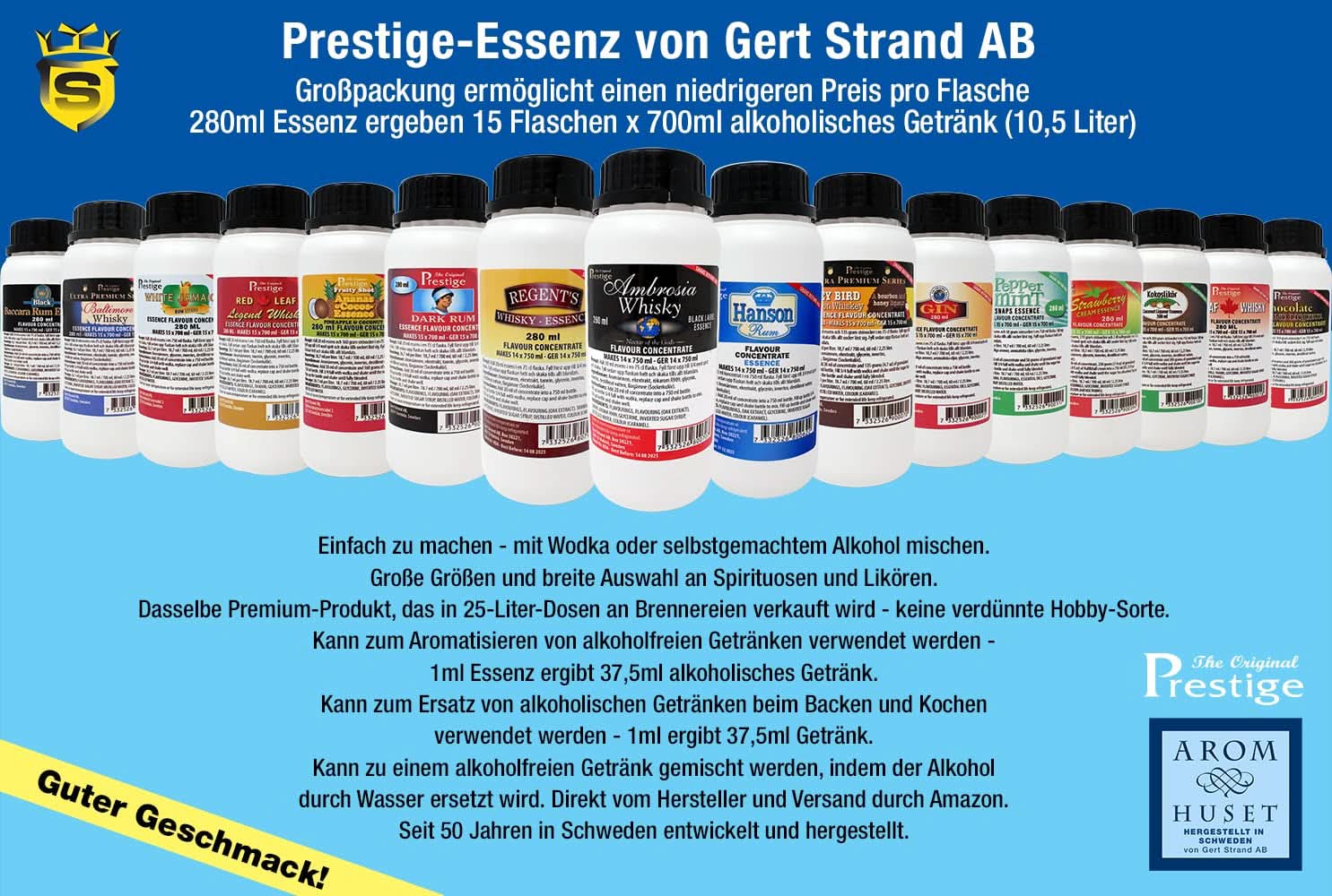 Mentolový koncentrát 280 ml Arome Naty Shop