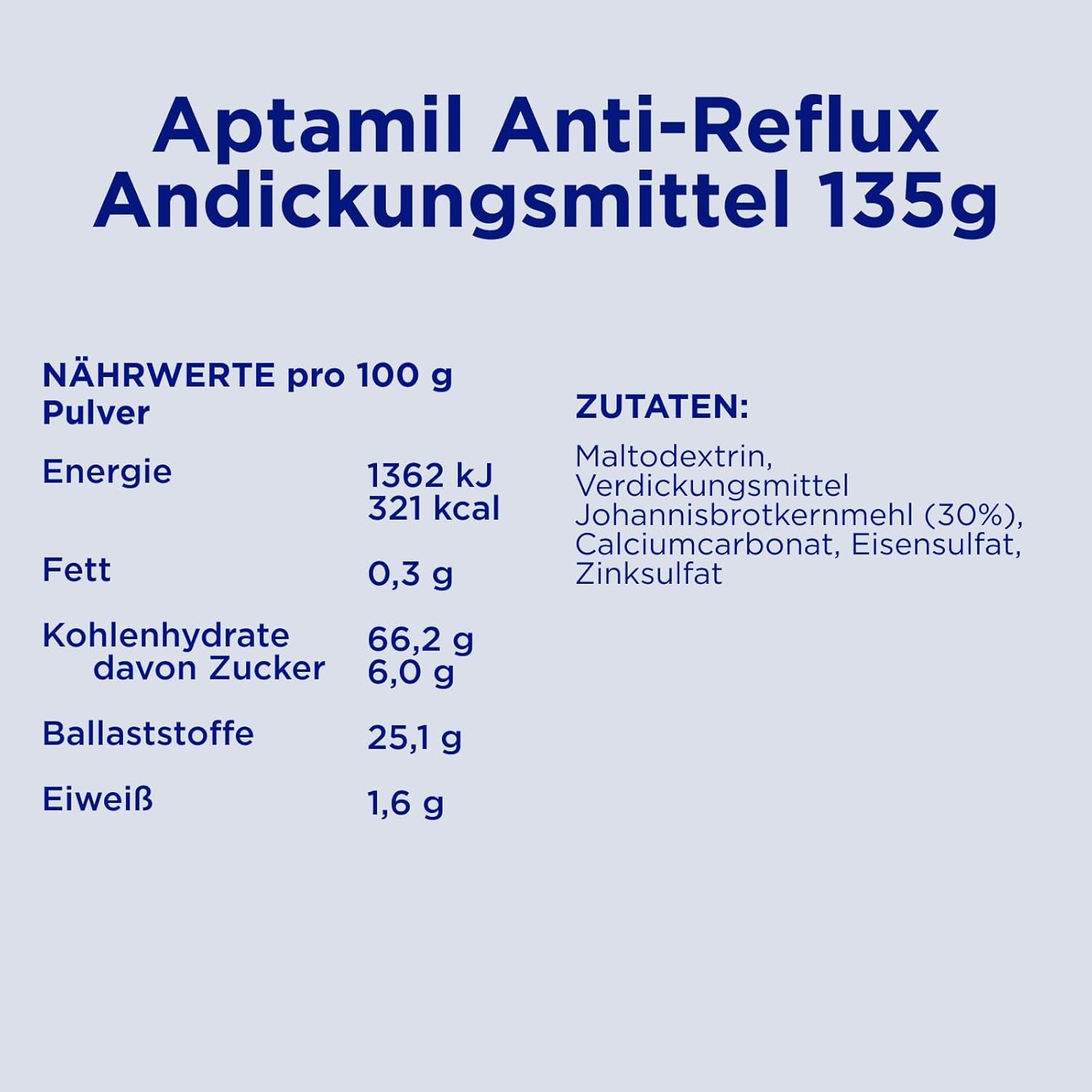 Aptamil Anti-Reflux - kompletní složení od narození Dietní opatření Zvracení a regurgitace dětská výživa sušené mléko 6 x 135 g