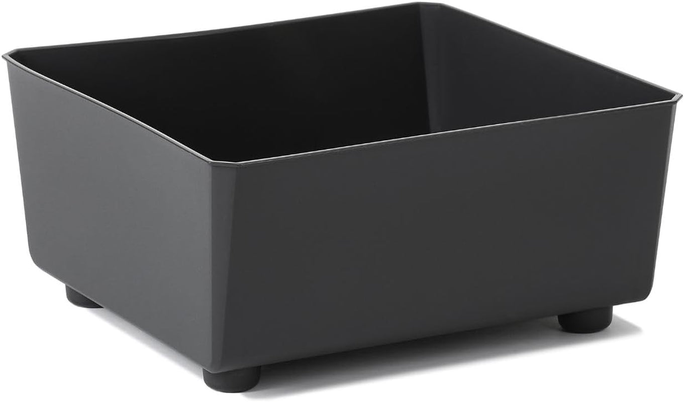 Jardinieră dreptunghiulară LAMELA cu picioare elegante – Ghiveci gri cu aspect de beton, fabricat din plastic robust, 37x17 cm, 6L – Rezistent la intemperii și ușor de curățat – Pentru interior și exterior