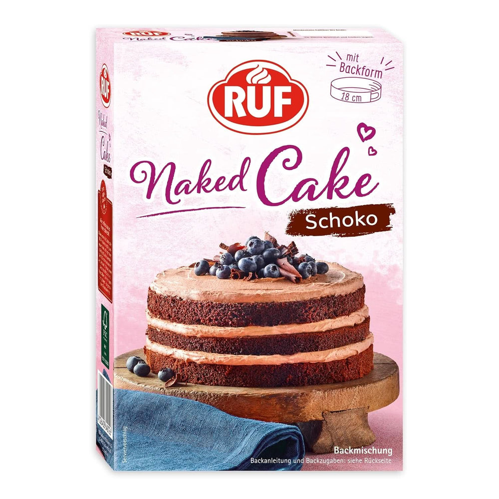 RUF New York Cheesecake Strawberry No Bake, Original American Cheesecake s jahodovou omáčkou, 360 gramů Kitchen Naty Shop 300 gramů Naked Cake