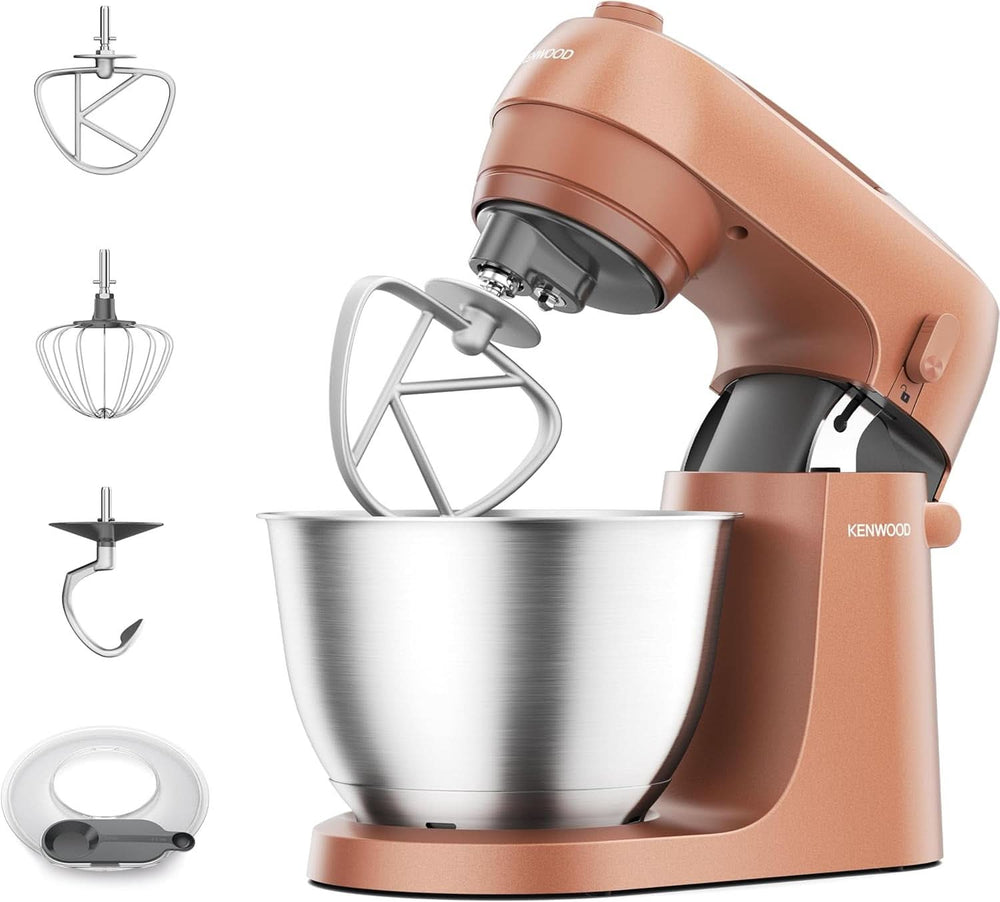 Kenwood Multipro Go FDP22.130GY, Kompakt-Küchenmaschine Nur 30Cm Hoch, Zum Schneiden, Reiben, Pürieren Und Teig Kneten, Express-Serve, 1,3 l Arbeitsbehälter, 650 W, Blau Mother and Child Naty Shop Rot Küchenmas