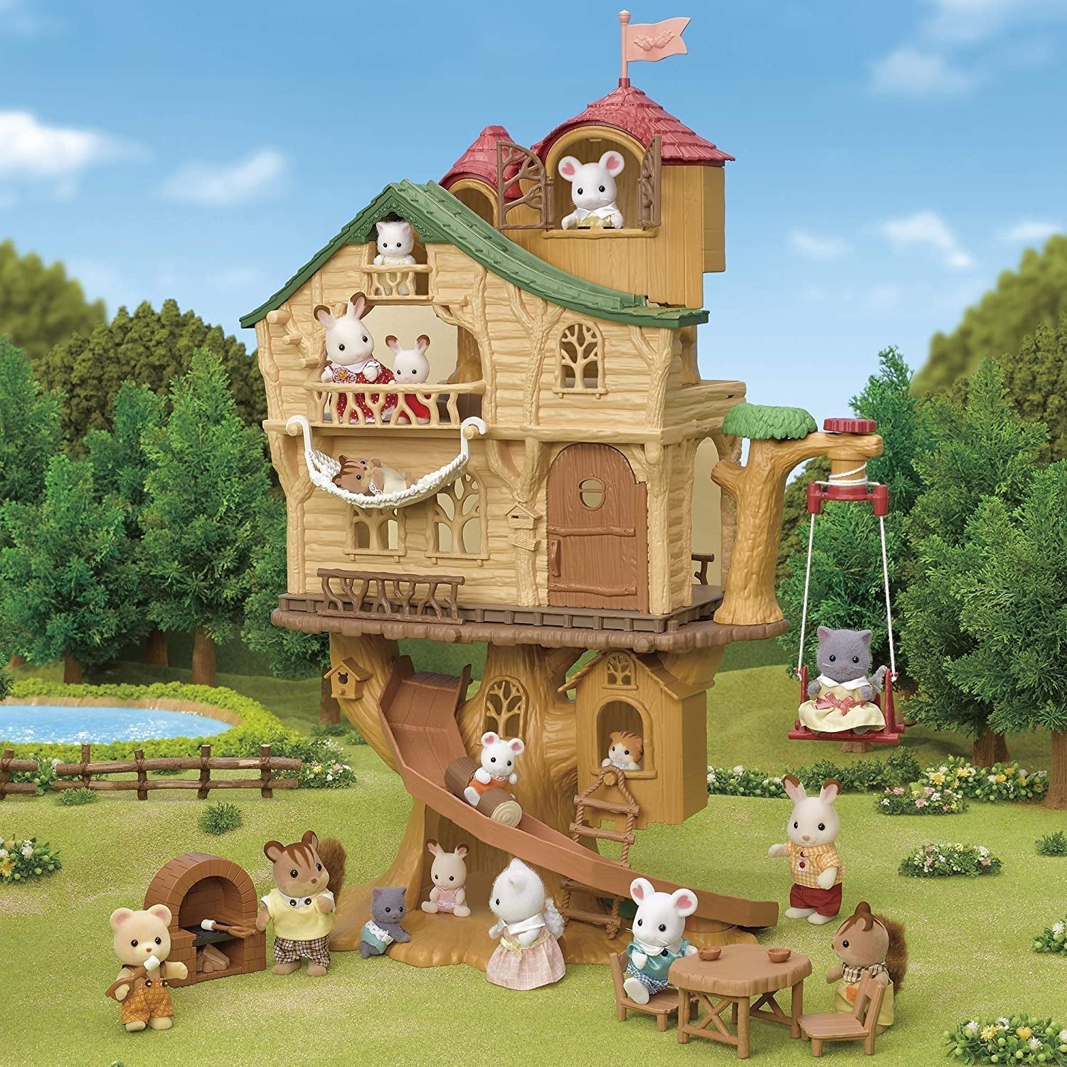 Sylvanian Families 5494 Adventure Tree House - Hrací sada Domeček pro panenky Domky pro panenky Naty Shop