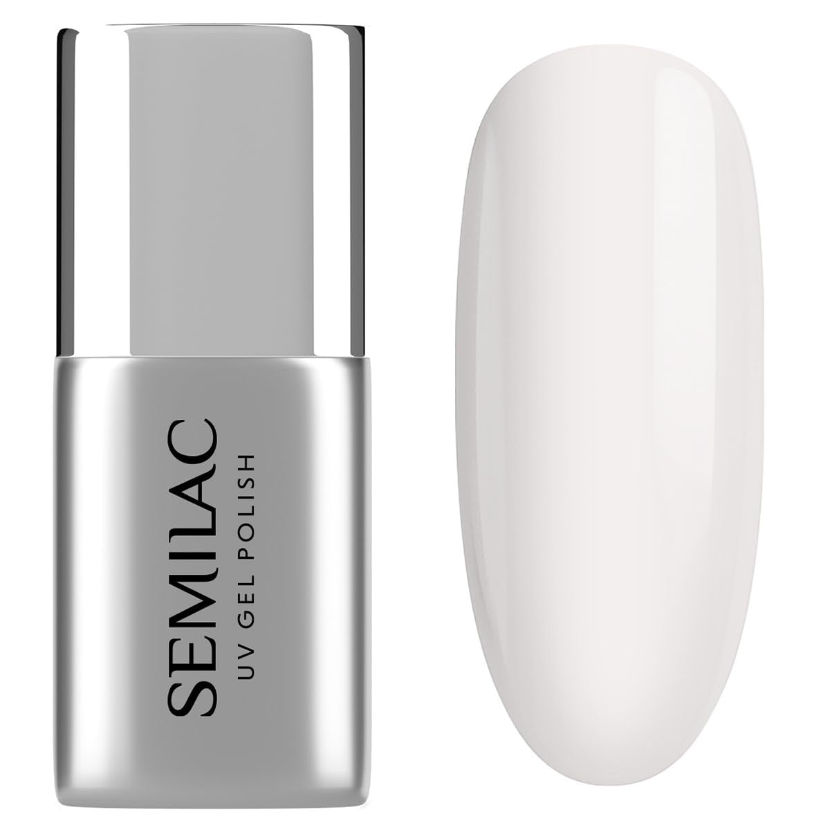 Semilac Top Coat Lak na nehty 7ml, Inovativní, UV/LED, Hybridní lak na nehty, Lesklý Finish, Chrání, Transparentní