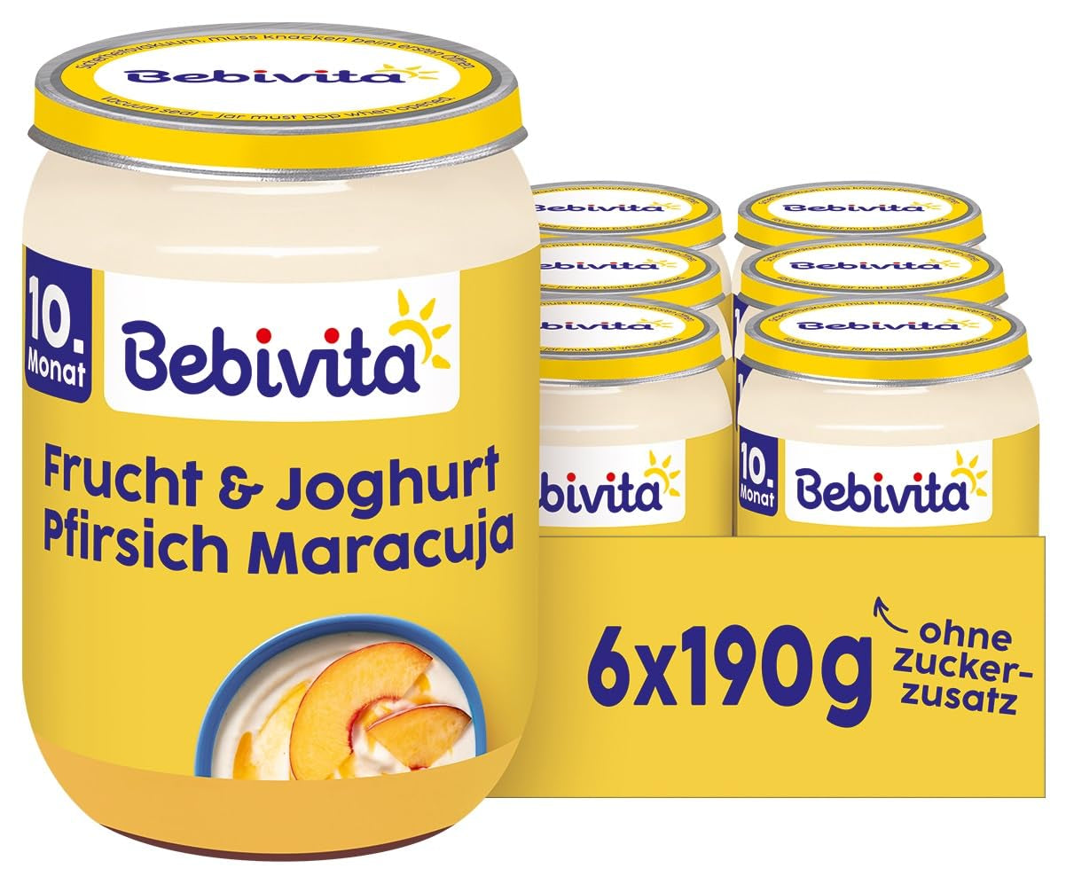 Ovoce a jogurt/Quark DUO Broskve Marakuja/Jogurt, 190g balení 6 ks (6x190g)