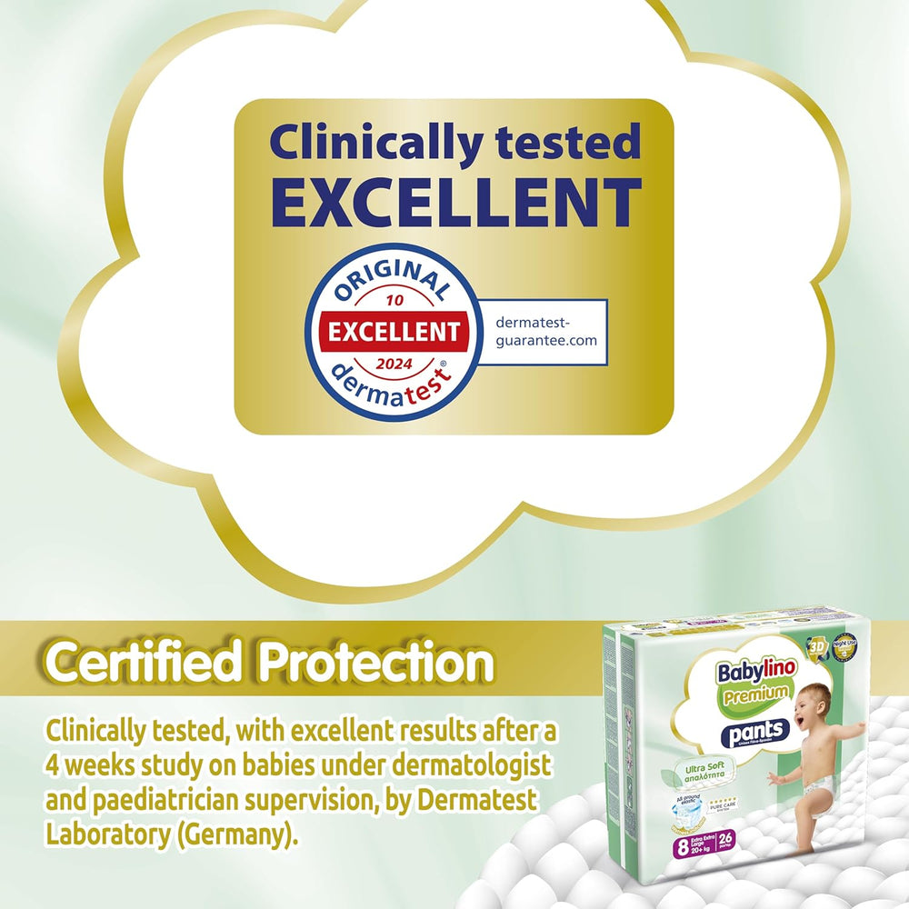 Prémiové kalhoty velikosti 8 s ultra měkkým filtrem, XXL (20+ kg), 104 kusů