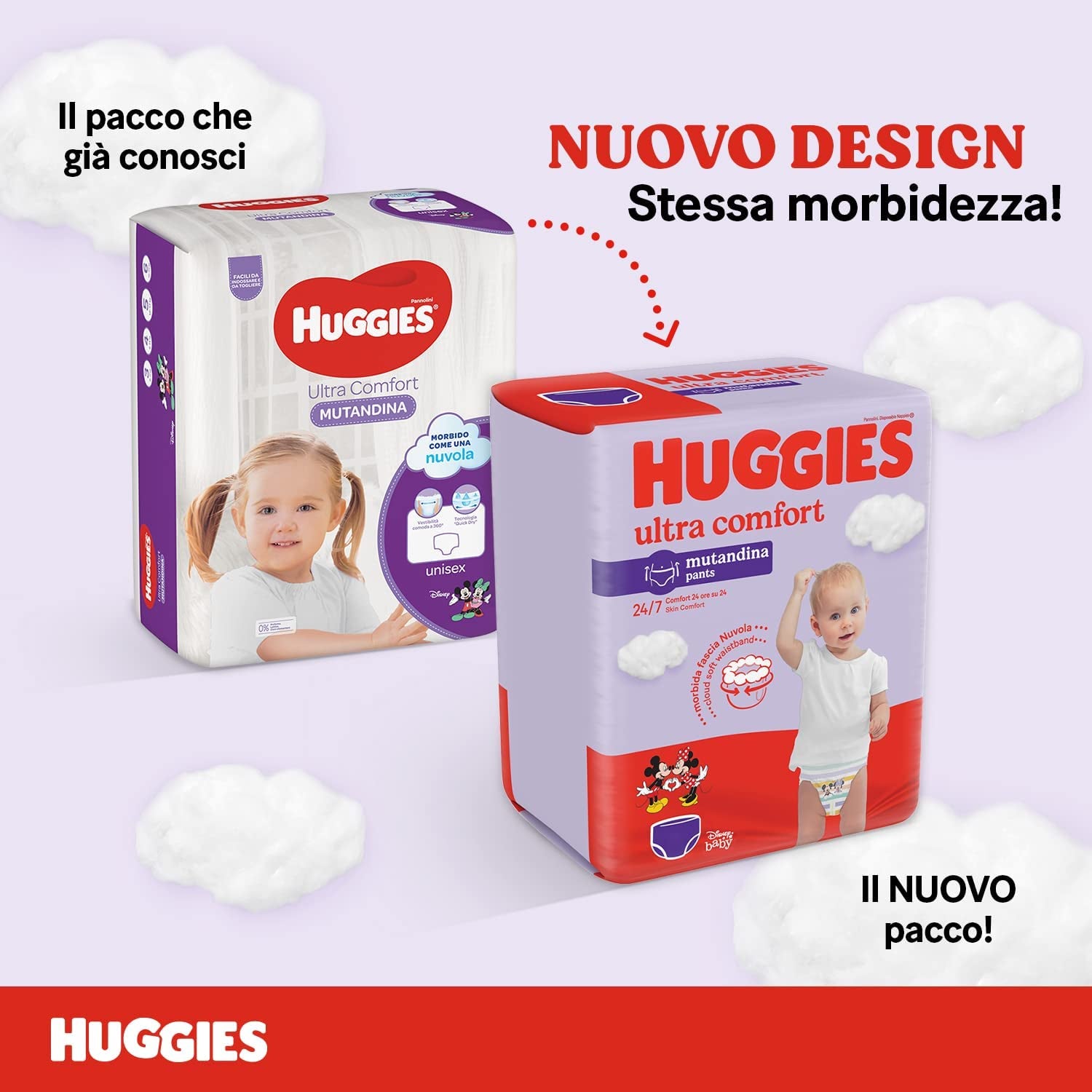 Plenky Huggies Ultra Comfort, velikost 5 (12-17kg), 56 Bal