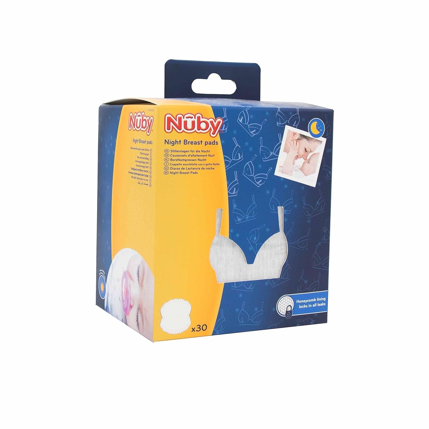 Nuby - 2 pachete de tampoane de alăptare ultra-fine pentru noapte - 2 X 30 bucăți Accesorii Hrana si Alaptare Bebe Naty Shop