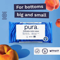 Ekologické jednorázové vlhčené ubrousky 560 ubrousků (14 x 40 ubrousků) Měsíční balení 100% bez plastů 99% vlhčené ubrousky citlivé na vodu Jemné k spláchnutí Certifikované biologicky odbouratelné veganské