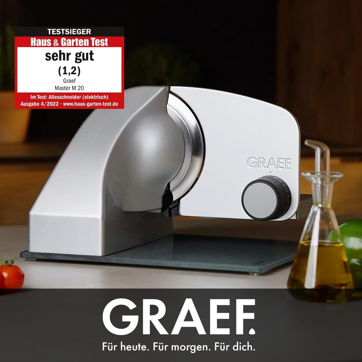 GRAEF Master M20EU Multi Slicer z nerezové oceli, stříbrné Shredders and Slicers Naty Shop
