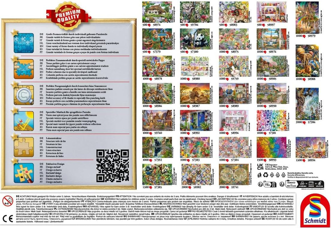 Schmidt Spiele Romantický venkovský dům, skládačka 500 dílků Puzzle Naty Shop