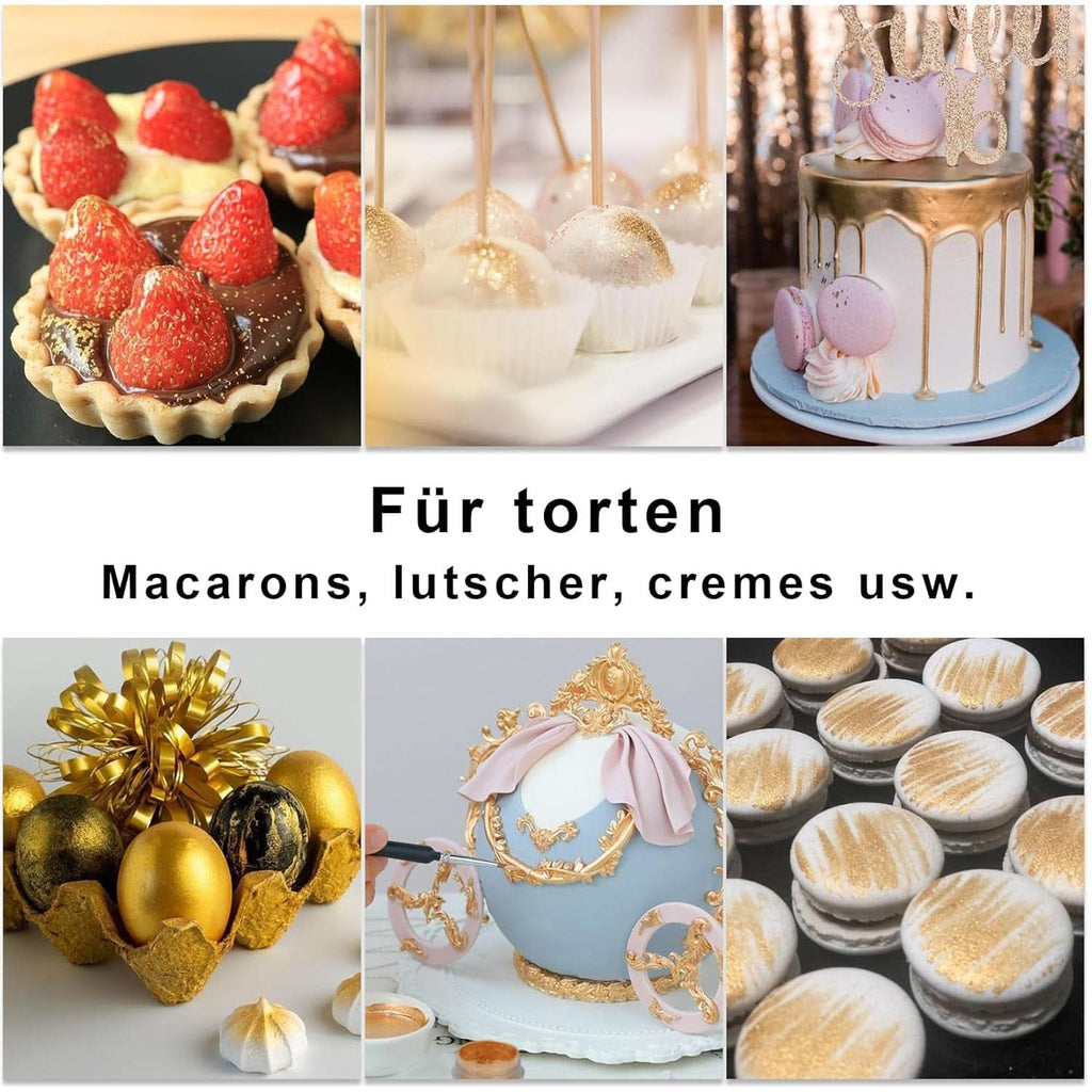 Set glitter comestibil, pudra, 3 grame per culoare Naty Shop