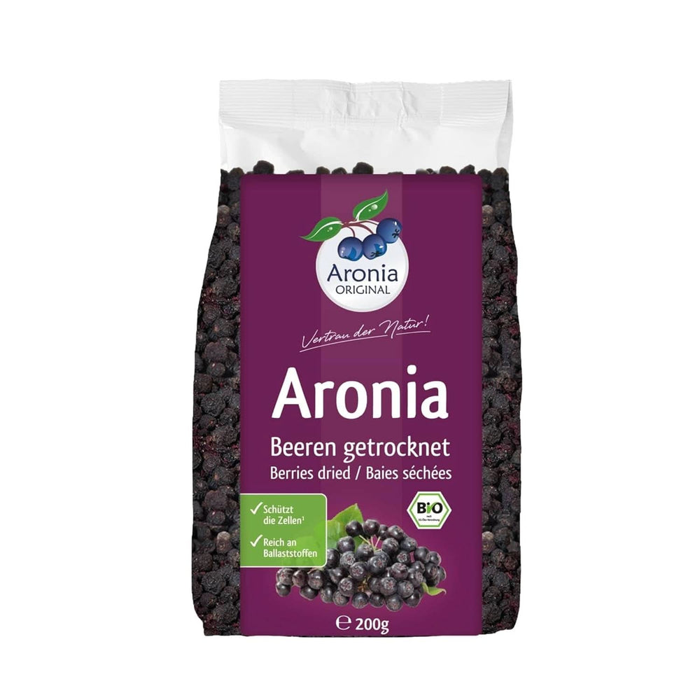 Aronia ORIGINAL, Dehydrované plody arónie, bez konzervantů, bez přidaného cukru, 500 gramů Naty Shop dehydratované produkty 200 gramů