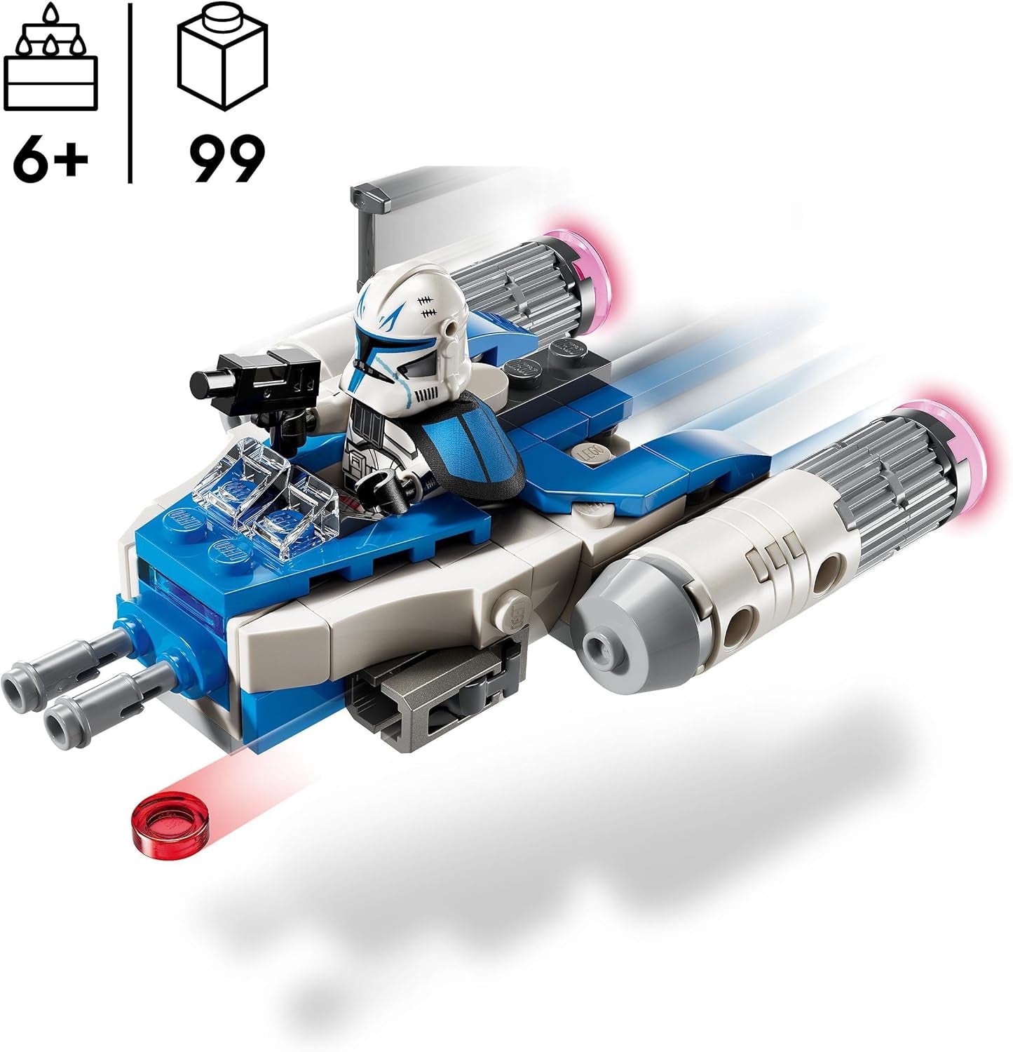 LEGO Star Wars Kapitán Rex Y-Wing kostky na stavbu kostek sběratelské hvězdné lodi Nápad na dárek pro chlapce a dívky od 6 let 75391 Stavebnice Besuche den LEGO-Store