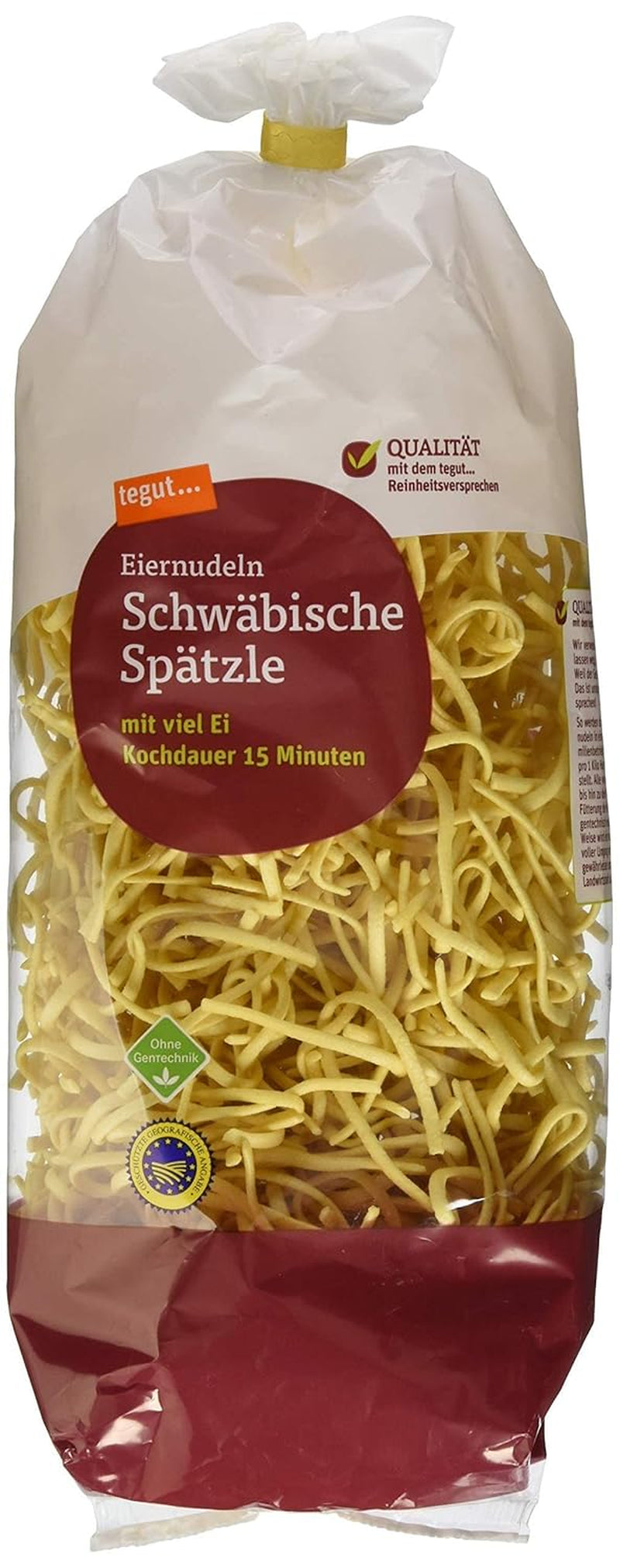 tegut... Nudle s vejcem Swabian Spätzle, 1 x 500g