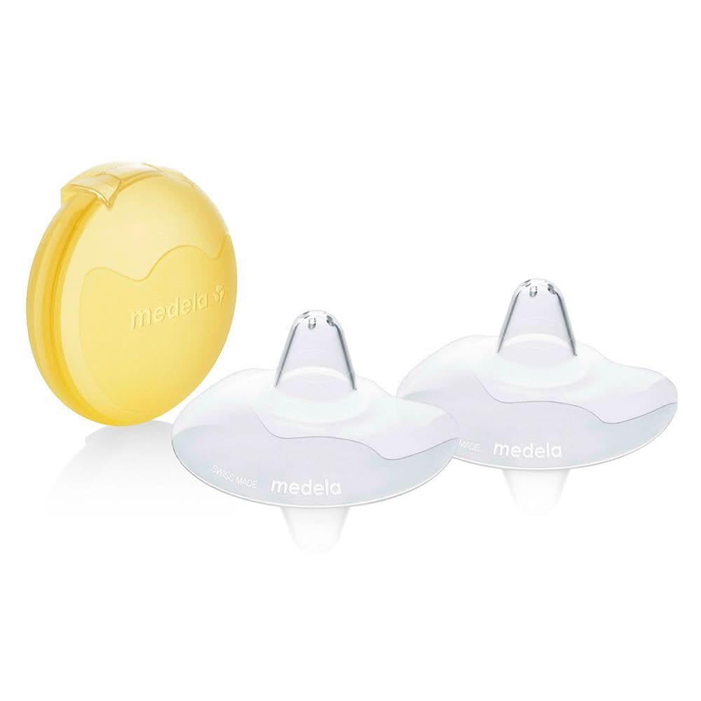 Medela Contact Brusthütchen – Bpa-Frei – Aus Ultradünnem, Weichem Silikon – Inklusive 2 Brusthütchen Und Etui – 20 mm, Medium Příslušenství Jídlo a kojení Baby Naty Shop L