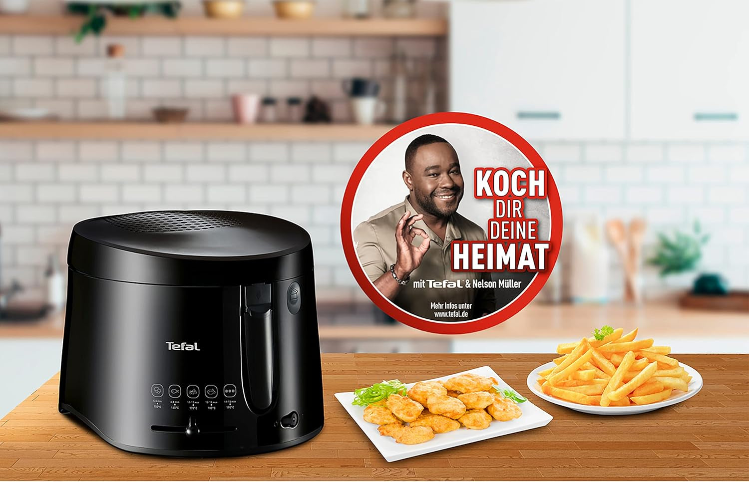 Fritéza Tefal Maxi Fry, technologie Cool Wall, 1,2 kg, nastavitelný termostat Spotřebiče Naty Shop