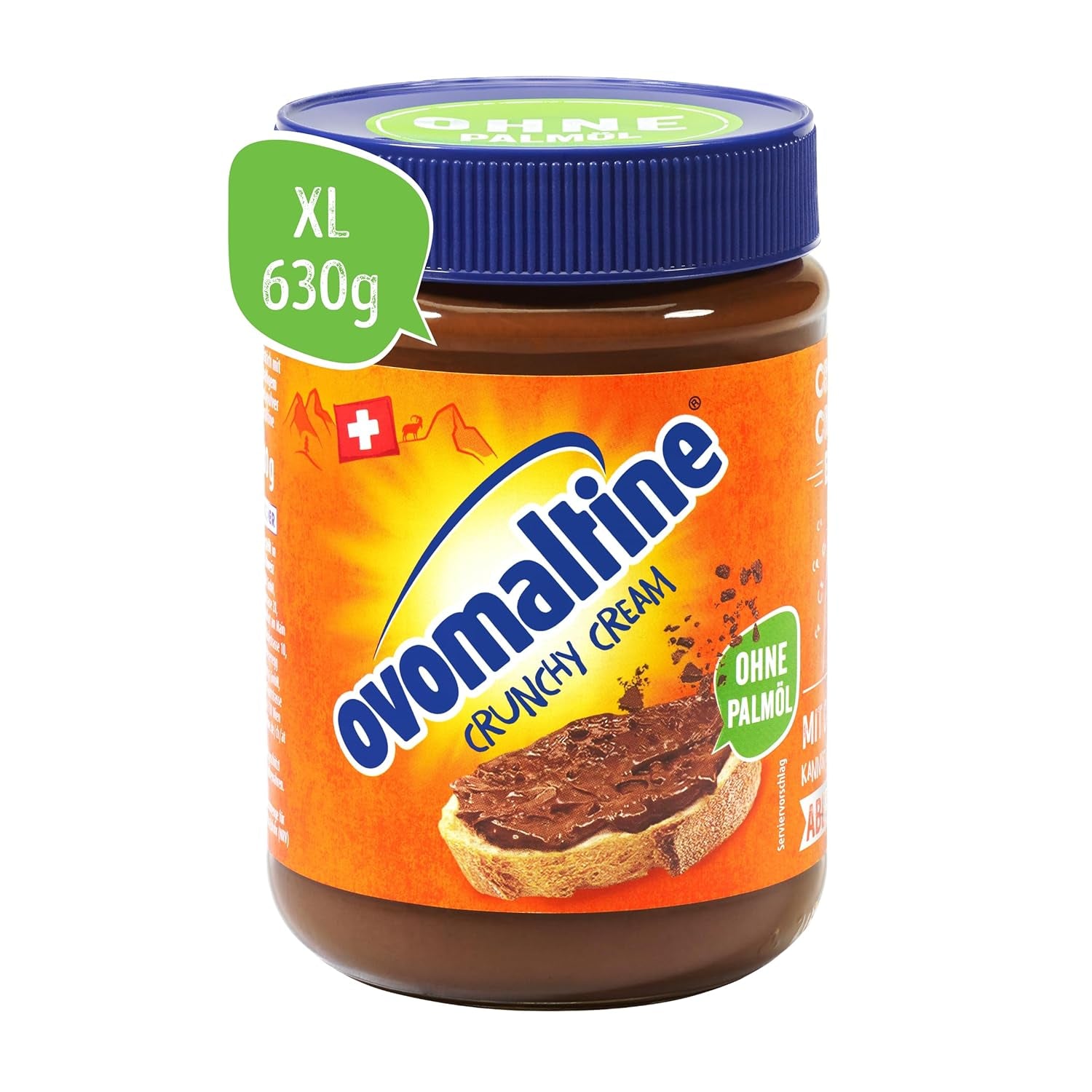 Ovomaltine OVO BREAK Oplatka a čokoládová tyčinka - křupavá svačina s nezaměnitelnou chutí našeho oblíbeného Creme Crocante, přirozeně bez palmového oleje (4 x 39 g)