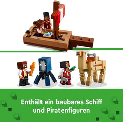 LEGO Minecraft Plavba pirátskou lodí Oliheň a velbloud Postava piráta Hračka na stavbu lodi Dárek pro chlapce a dívky 8 let 21259 Stavebnice Besuche den LEGO-Store