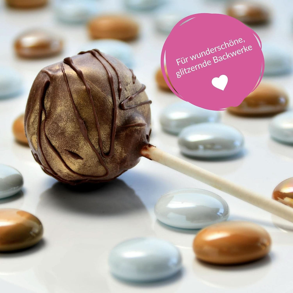 Goodbake Happy Glitter Gold - Glitter alimentar comestibil, 10 grame Glitter Naty Shop