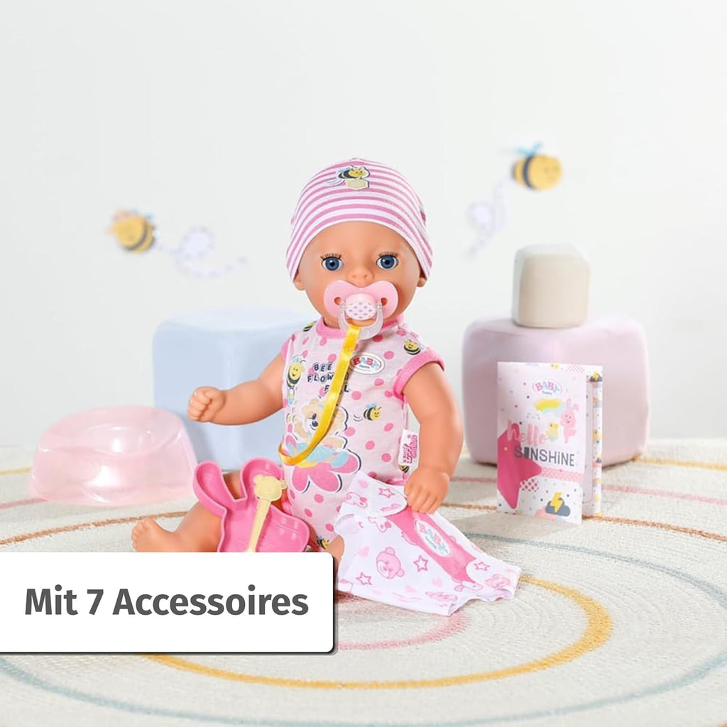 BABY Born Lena (fetiță) 36 cm, păpușă cu 7 funcții pentru copii de la 1 an, funcționează fără baterie, păpușă mare de 36 cm, 834596 Zapf Creation, roz Papusi Naty Shop