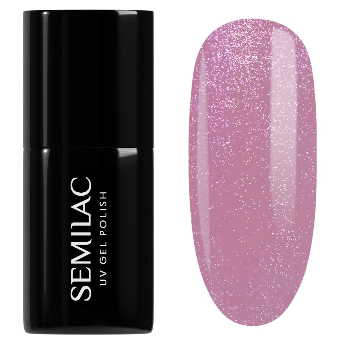 UV lak na nehty Semilac Hybrid 319 Shimmer Dust Pink 7ml