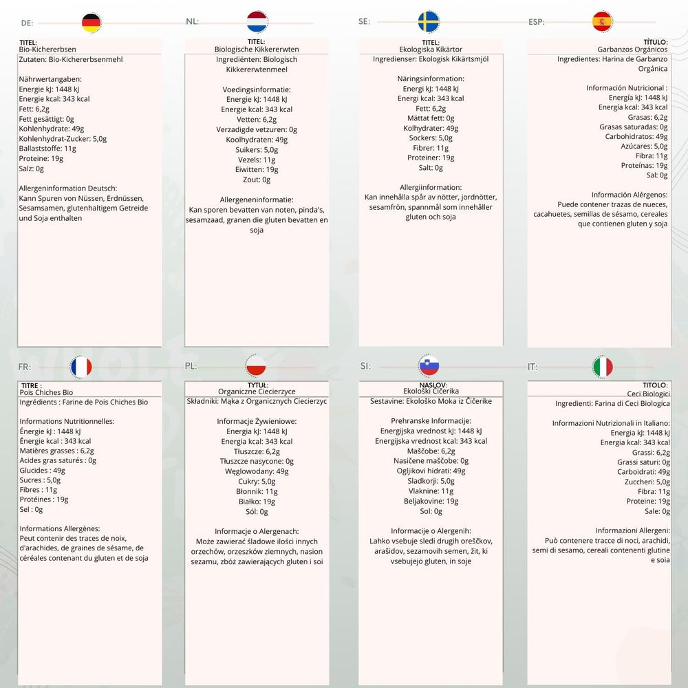 Wholefood Earth bio cizrna 3 kg | Bez GMO | Vegan | Bohaté na vlákninu | Bohaté na bílkoviny | Certifikované organické