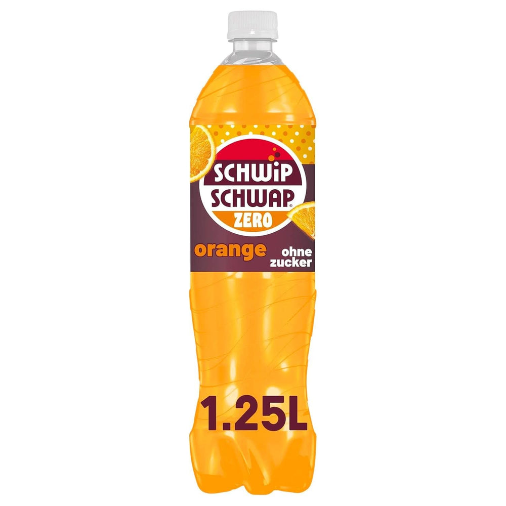 Schwip Schwap Zero Orange, nealkoholický nápoj s příchutí pomeranče, sada 6 x 1,25 litrů Nealkoholické nápoje Naty Shop