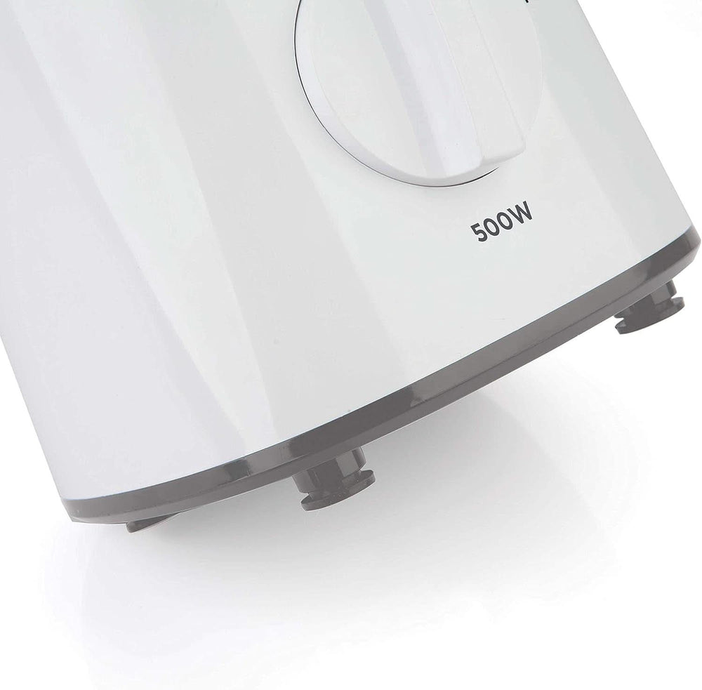 BLACK+DECKER Stolní mixér | 500W | 2 rychlosti | Pulzní funkce | Glaskrug | 1,5L | Edelstahlmesser Mit 4 Klingen | Herausnehmbar Und Leicht Zu Reinigen | Weiß Und Grau Kitchen Naty Shop