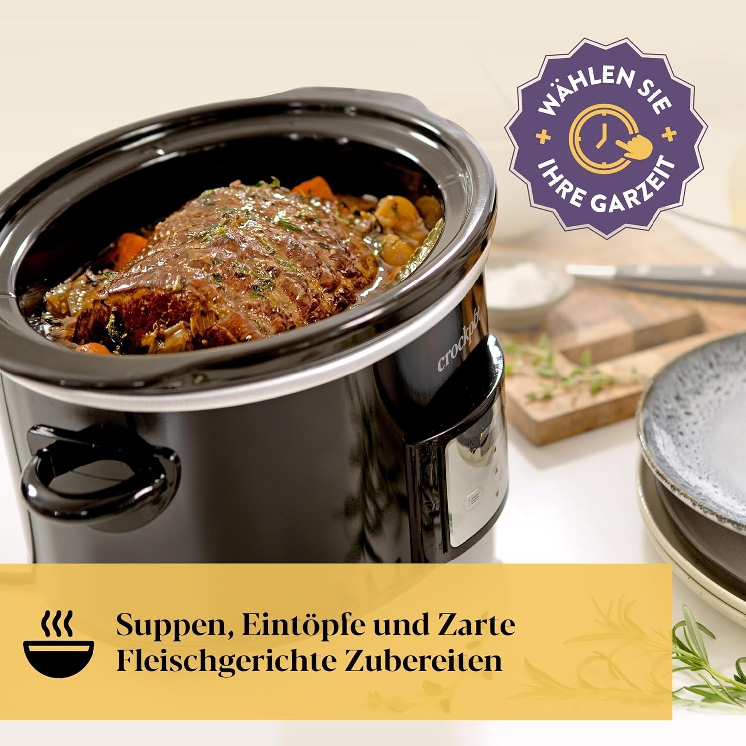 Digitální pomalý hrnec Crockpot, 3,5 l (3 až 4 osoby), CSC113X pomalý hrnec Naty Shop