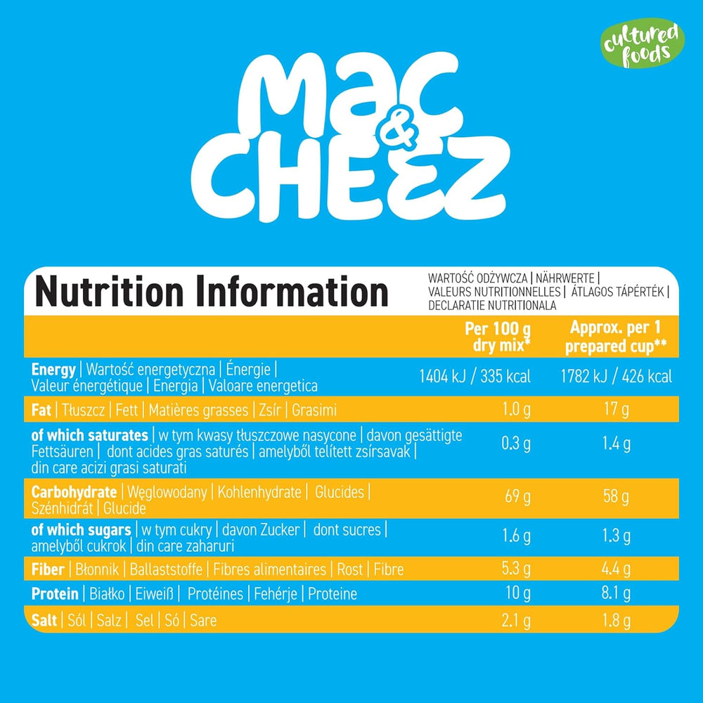 Kultivovaná jídla Vegan 3-er Set Vegan Mac And Cheese, Gouda Sauce, Cheddar Sauce, Laktosefrei Glutenfrei MAC & CHEEZ CHEATCHEEZ