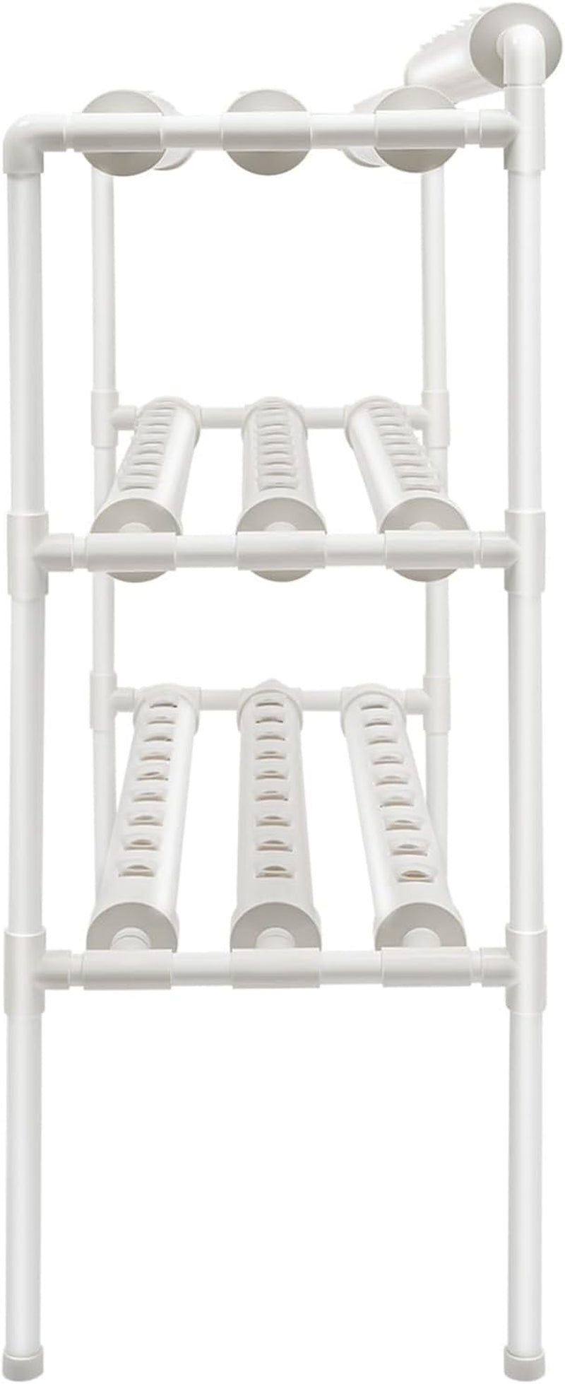 3vrstvá sada pro hydroponické pěstování s 90/108 pozicemi pro výsadbu a vodní pumpou, systémy pro pěstování rostlin bez půdy z PVC, sady pro hydroponické pěstování zeleniny a ovoce (108 pozic pro výsadbu)